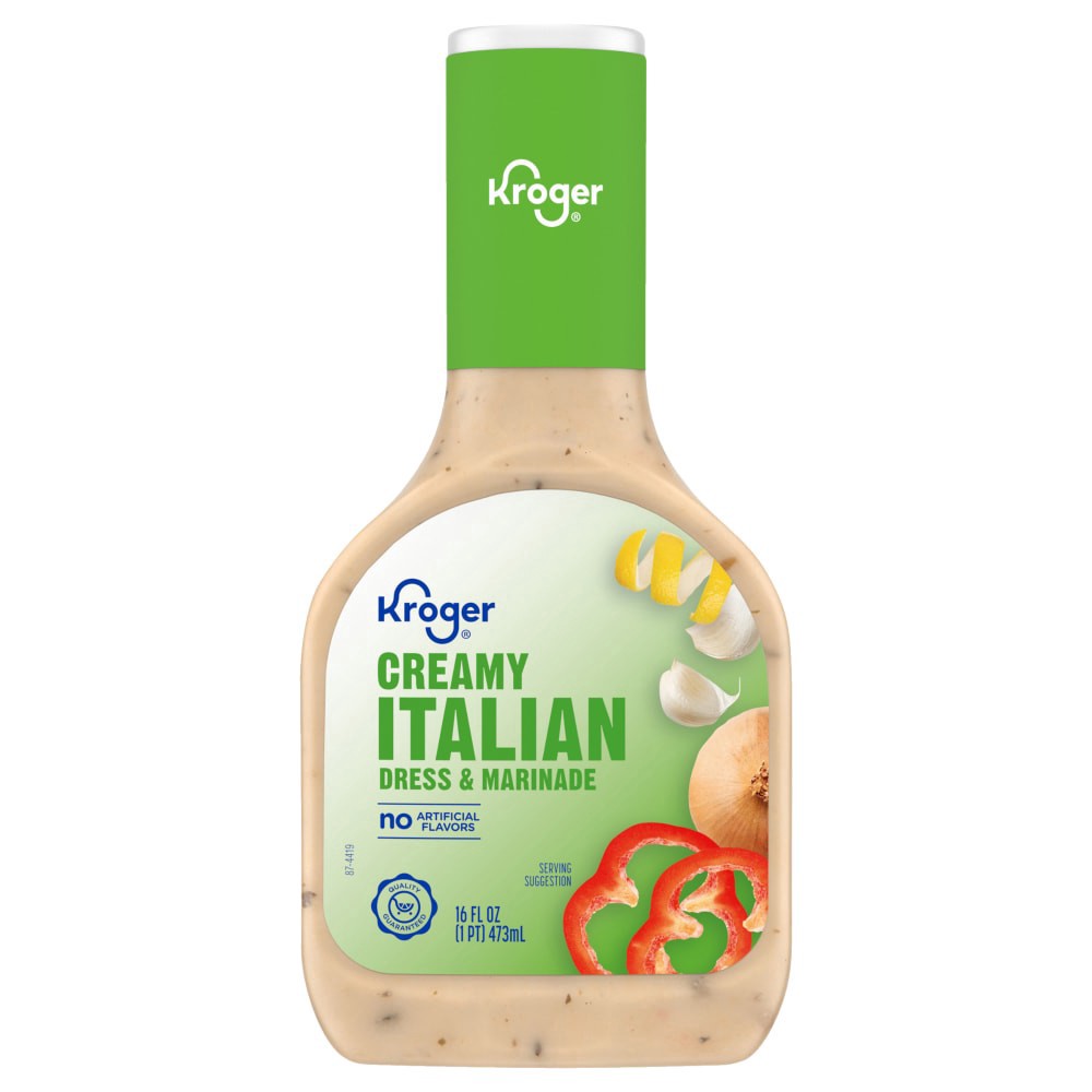 slide 1 of 2, Kroger Creamy Italian Dressing - 16 fl oz, 16 fl oz