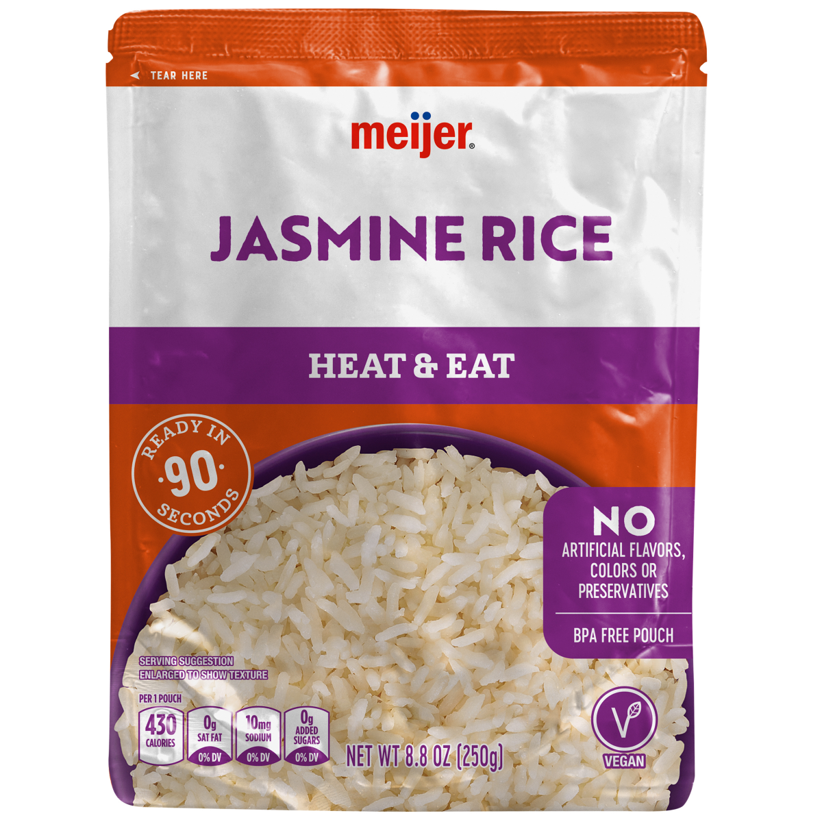 slide 1 of 5, Meijer 90 Second Rice Jasmine 8.8 Oz, 8.8 oz