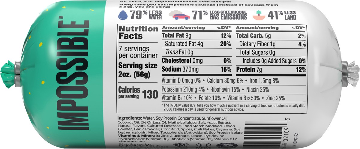 slide 4 of 7, Impossible™ Spicy Ground Sausage Meat From Plants, 14 oz, 14 oz