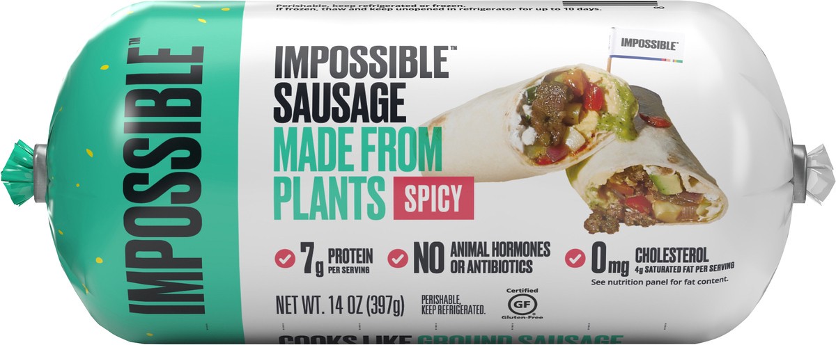 slide 5 of 7, Impossible™ Spicy Ground Sausage Meat From Plants, 14 oz, 14 oz