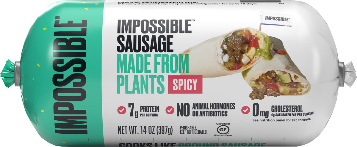 slide 7 of 7, Impossible™ Spicy Ground Sausage Meat From Plants, 14 oz, 14 oz