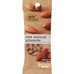 slide 1 of 1, CVS Gold Emblem Raw Natural Almonds, 1.5 oz