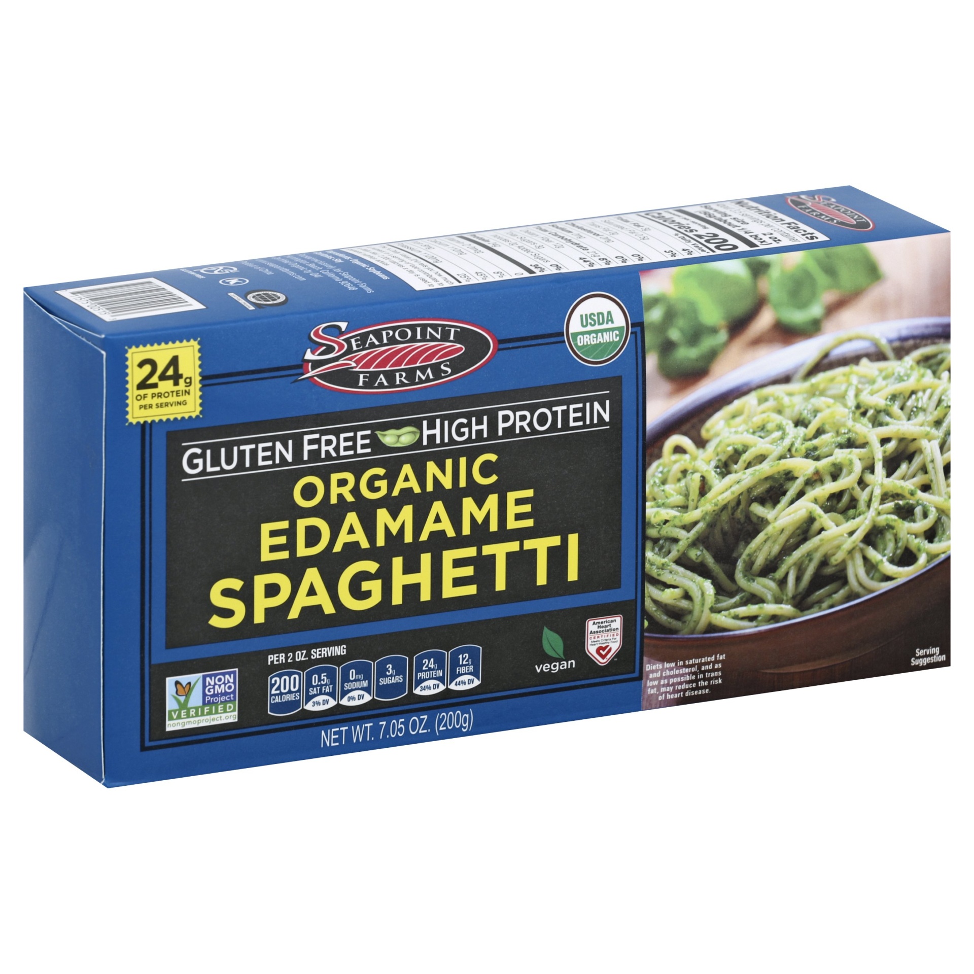 slide 1 of 6, Seapoint Farms Organic Edamame Spaghetti, 7.05 oz