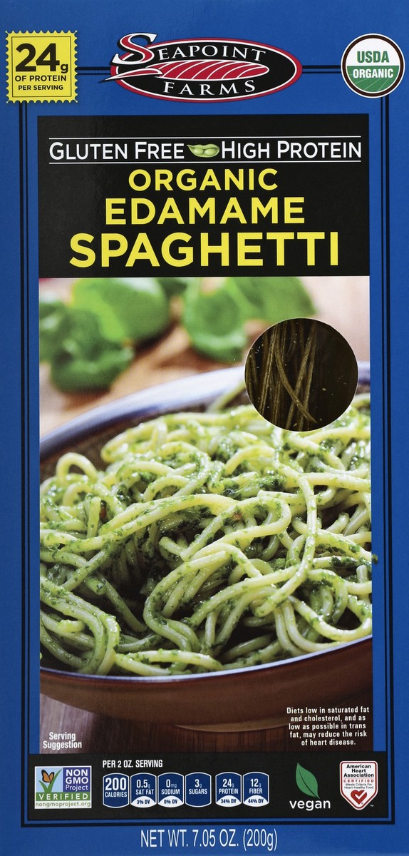 slide 5 of 6, Seapoint Farms Organic Edamame Spaghetti, 7.05 oz