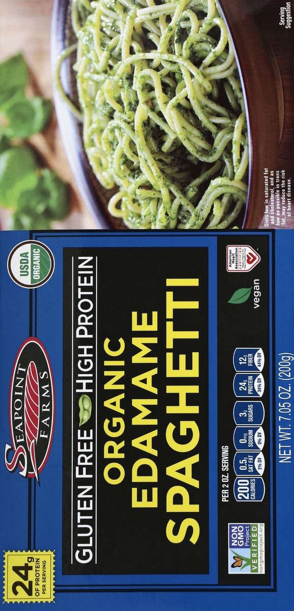 slide 2 of 6, Seapoint Farms Organic Edamame Spaghetti, 7.05 oz