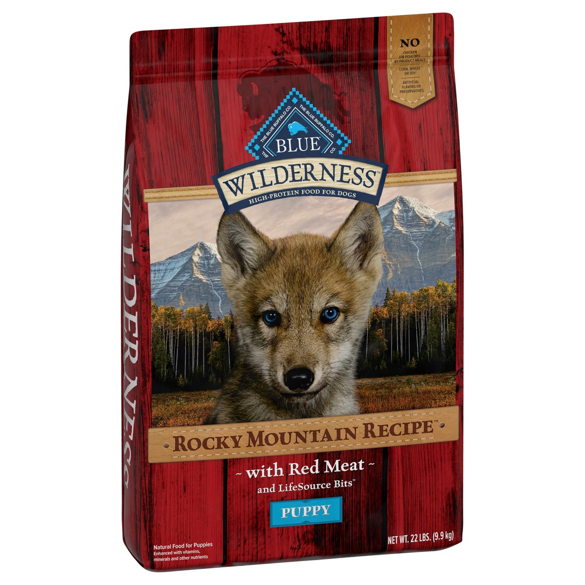 slide 2 of 13, Blue Buffalo Wilderness Rocky Mountain Recipe High Protein, Natural Puppy Dry Dog Food, Red Meat 22-lb, 22 lb