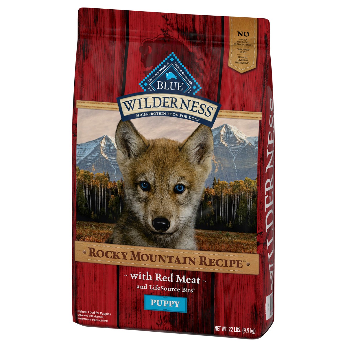 slide 6 of 13, Blue Buffalo Wilderness Rocky Mountain Recipe High Protein, Natural Puppy Dry Dog Food, Red Meat 22-lb, 22 lb