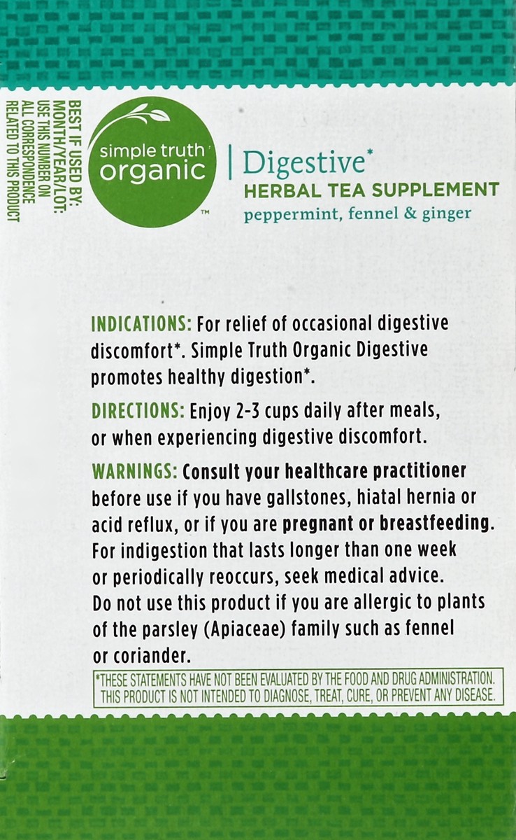 slide 4 of 5, Simple Truth Organic Herbal Tea Supplement - 16 ct, 16 ct