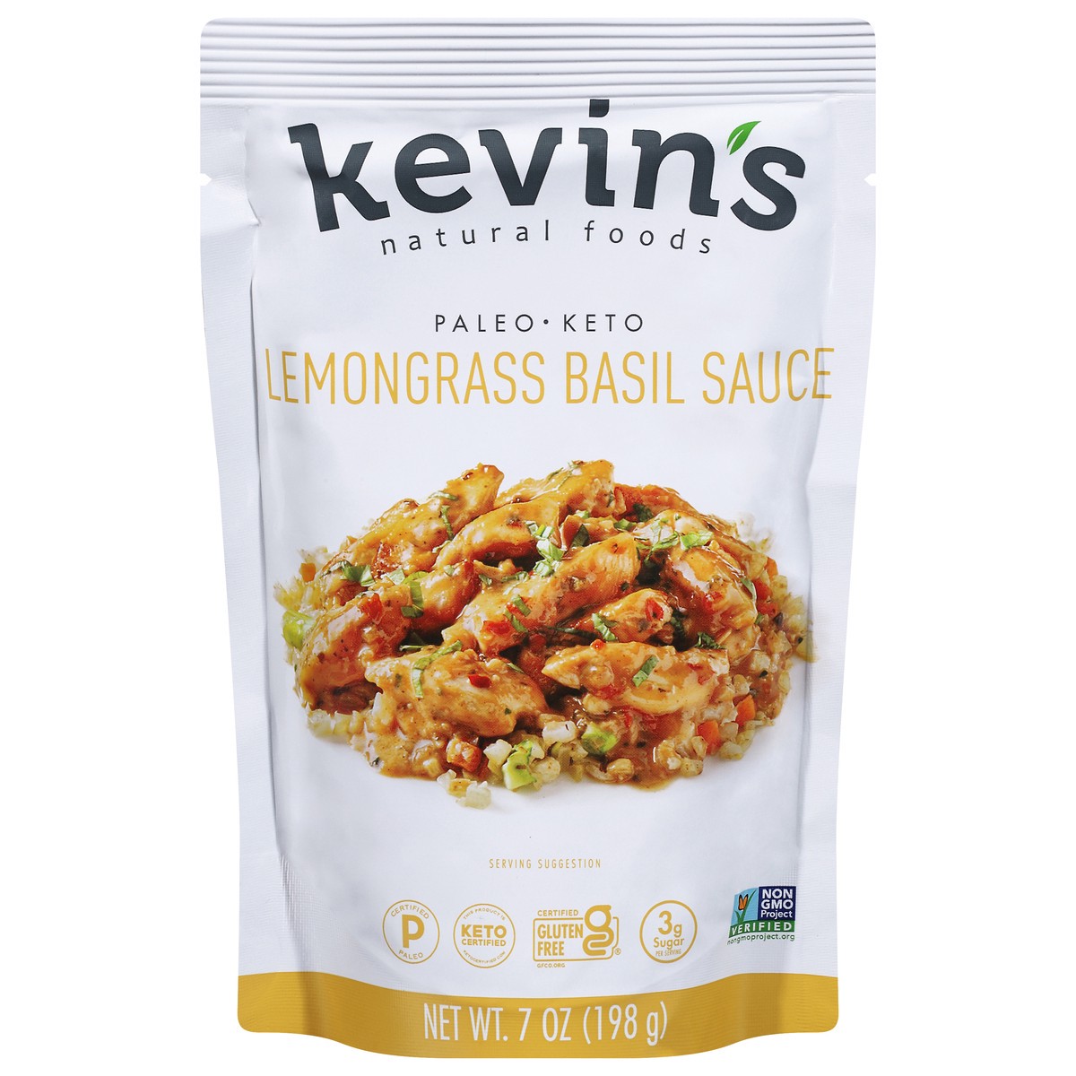 slide 1 of 9, Kevin''s Natural Foods Paleo Keto Lemongrass Basil Sauce 7 oz, 7 oz