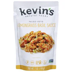 Kevin''s Natural Foods Paleo Keto Lemongrass Basil Sauce 7 oz
