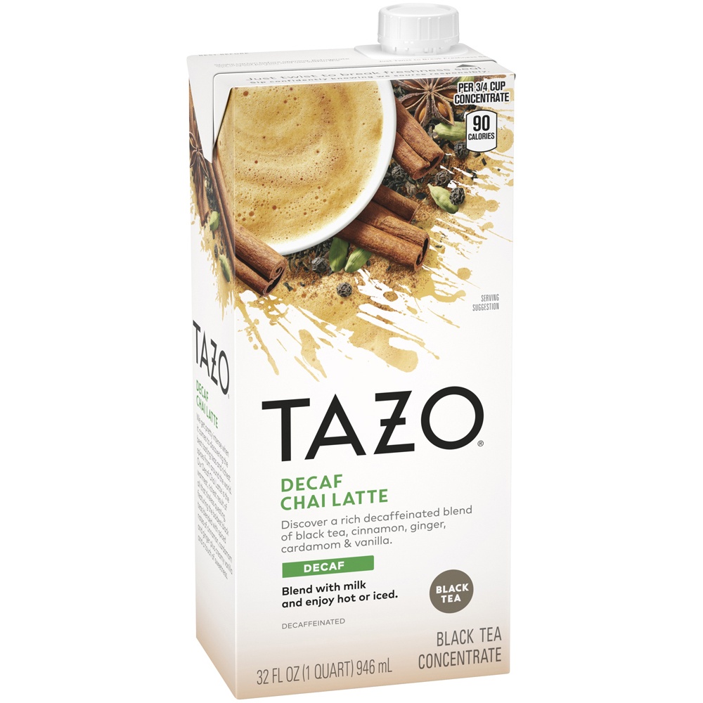 slide 2 of 4, Tazo Chai Decaf Tea Latte - 32 fl oz, 32 fl oz