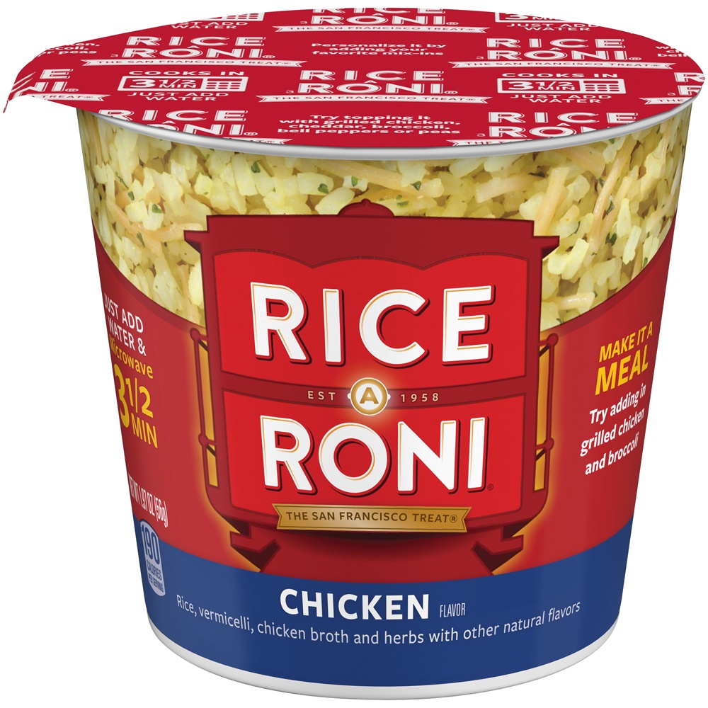 slide 2 of 4, Rice-A-Roni Instant Chicken Flavor Rice Cup, 1.9 oz