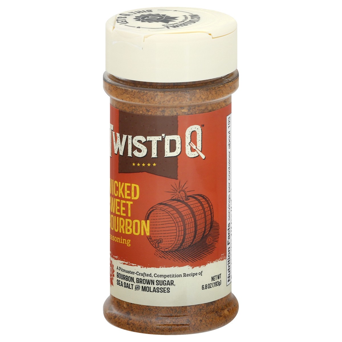 slide 8 of 10, Twist'd Q Seasoning, Wicked Sweet Bourbon, 6.8 oz