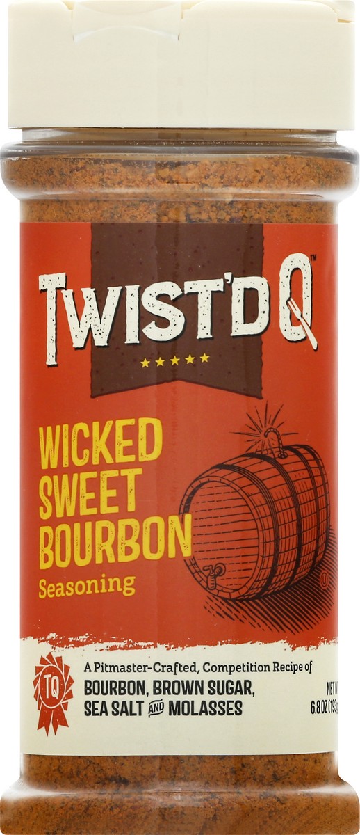 slide 6 of 10, Twist'd Q Seasoning, Wicked Sweet Bourbon, 6.8 oz