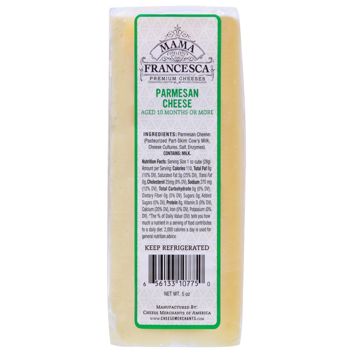 slide 6 of 11, Mama Francesca Parmesan Cheese Wedge, 5 oz