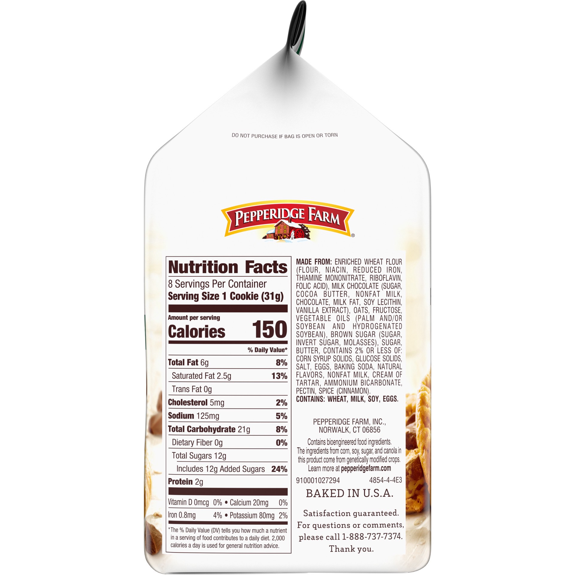 slide 2 of 5, Pepperidge Farm Chocolate Chip Cookie, 8.600 oz