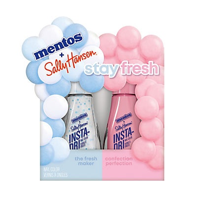 slide 1 of 1, Sally Hansen Insta-Dri X Mentos Duo Pack (The Freshmaker + Confection Perfection), 2 ct