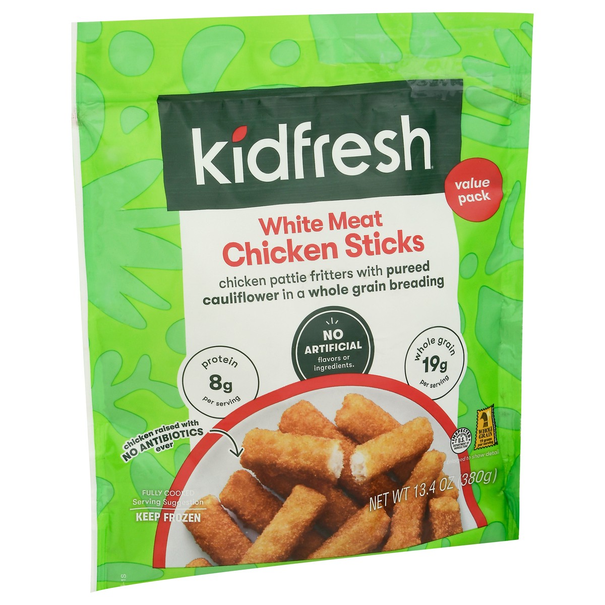 slide 3 of 9, Kidfresh White Meat Chicken Sticks 13.4 oz Bag, 13.4 oz