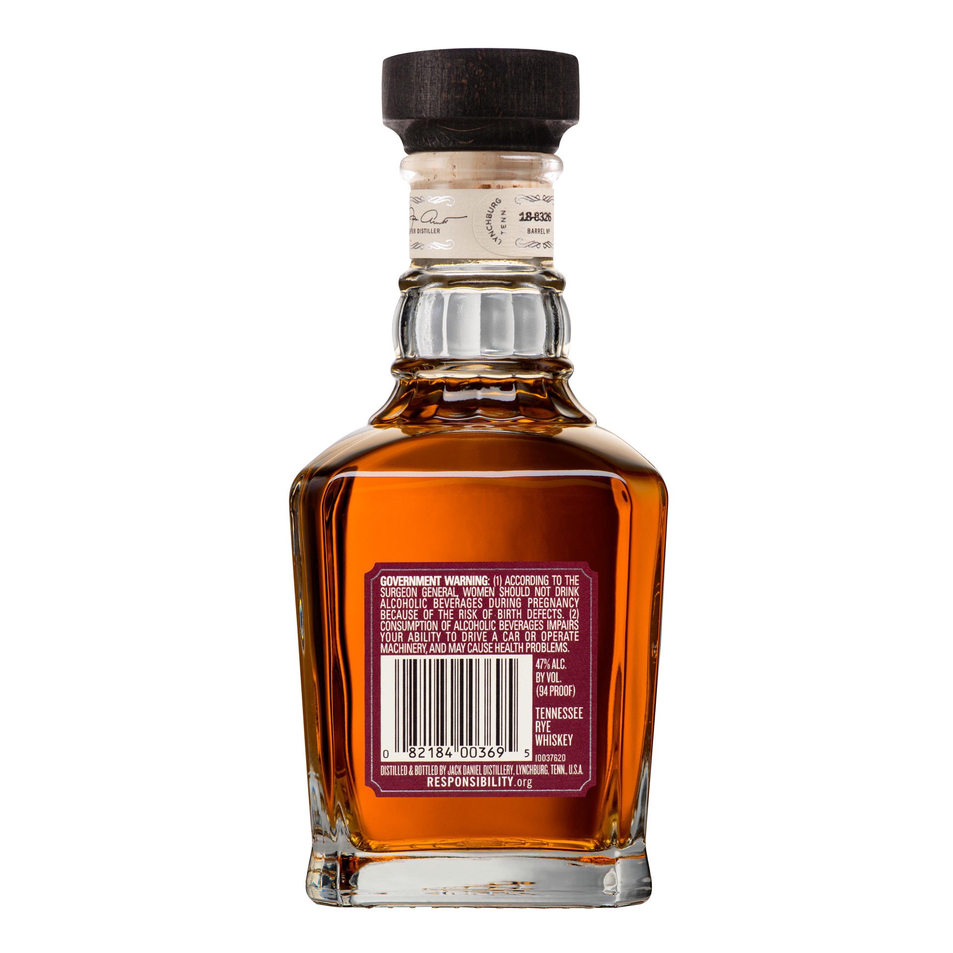 slide 3 of 4, Jack Daniel's Single Barrel Tennessee Rye Whiskey 375 mL Bottle, 94 Proof, 375 ml