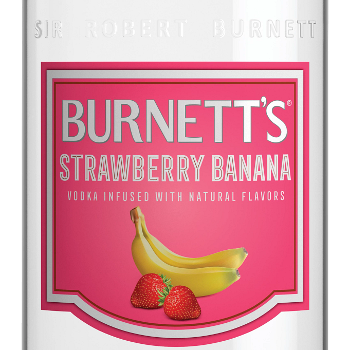 slide 2 of 2, Burnett's Strawberry Banana Vodka, 1.75 liter