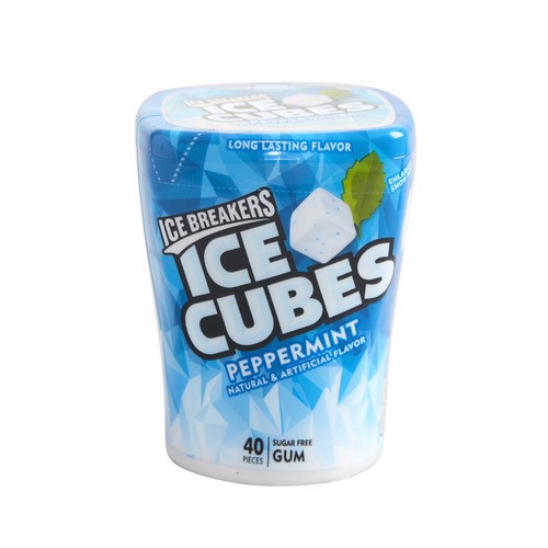 slide 1 of 1, Ice Breakers® ice cubes gum, peppermint, 40 ct