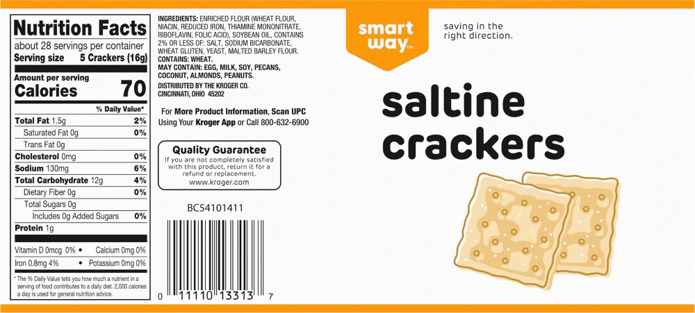 slide 2 of 2, Smart Way Saltines Crackers, 16 oz