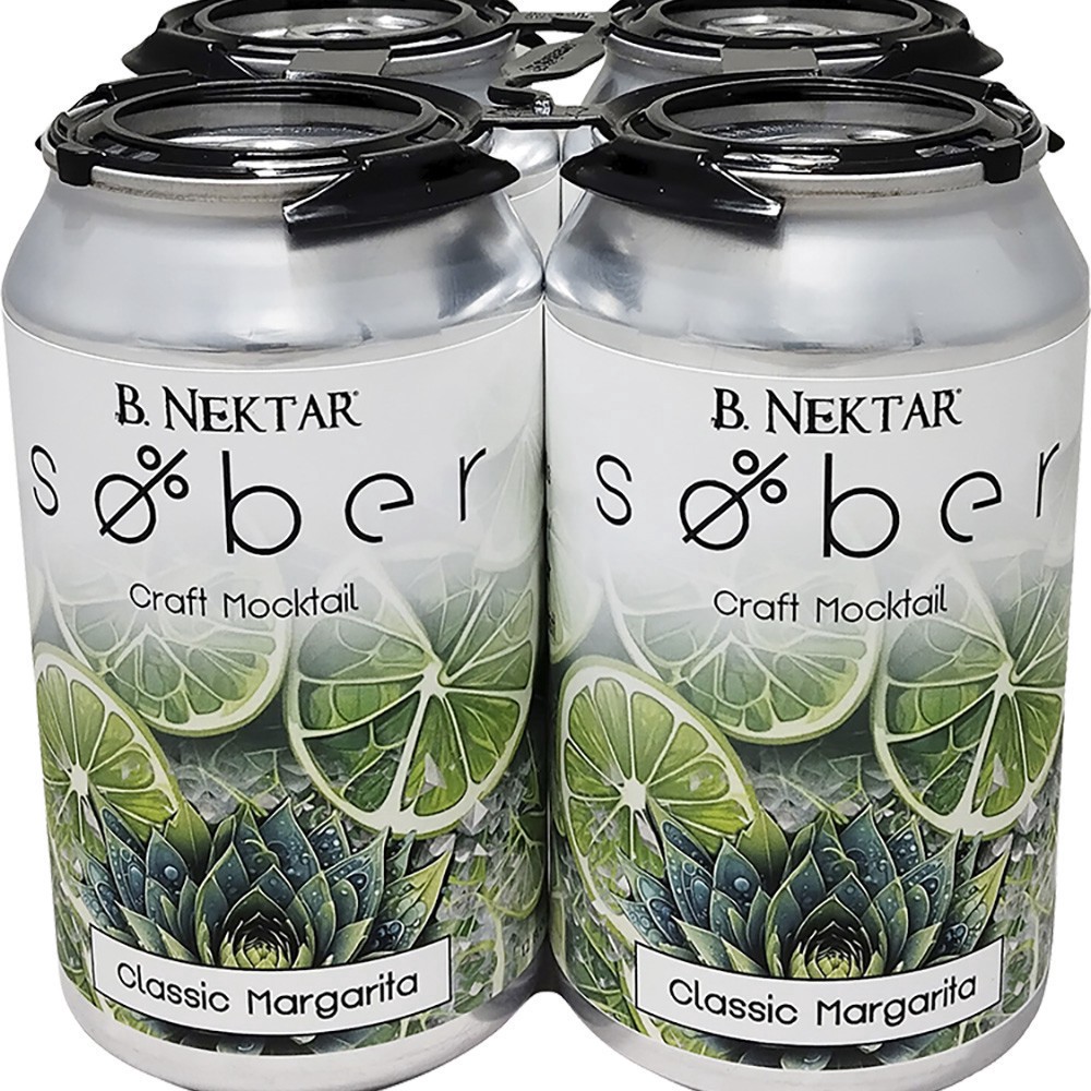 slide 1 of 1, B. Nektar N/a Classic Margarita, 4 ct; 12 oz