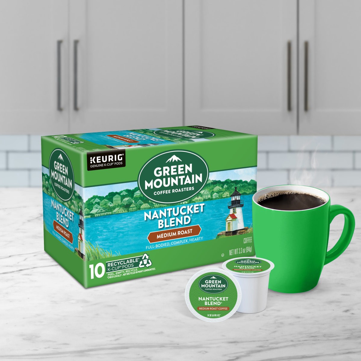 slide 23 of 29, Green Mountain Coffee Roasters Nantucket Blend Keurig Single-Serve K-Cup Pods, Medium Roast Coffee, 10 Count, 10 ct