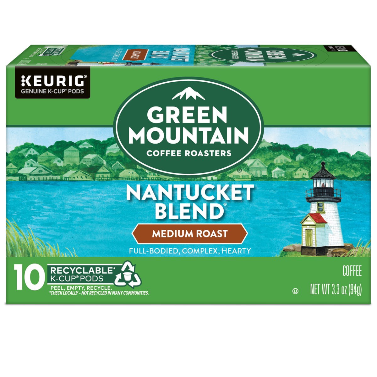 slide 12 of 29, Green Mountain Coffee Roasters Nantucket Blend Keurig Single-Serve K-Cup Pods, Medium Roast Coffee, 10 Count, 10 ct