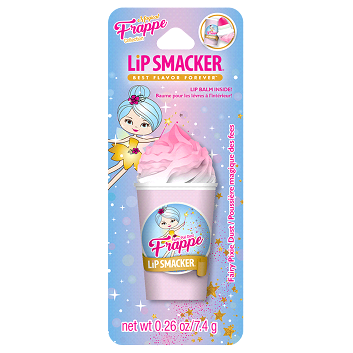 slide 1 of 1, Bonne Bell Lip Smacker Frappe Cup Lip Balm - Fairy Pixie Dust, 0.26 oz