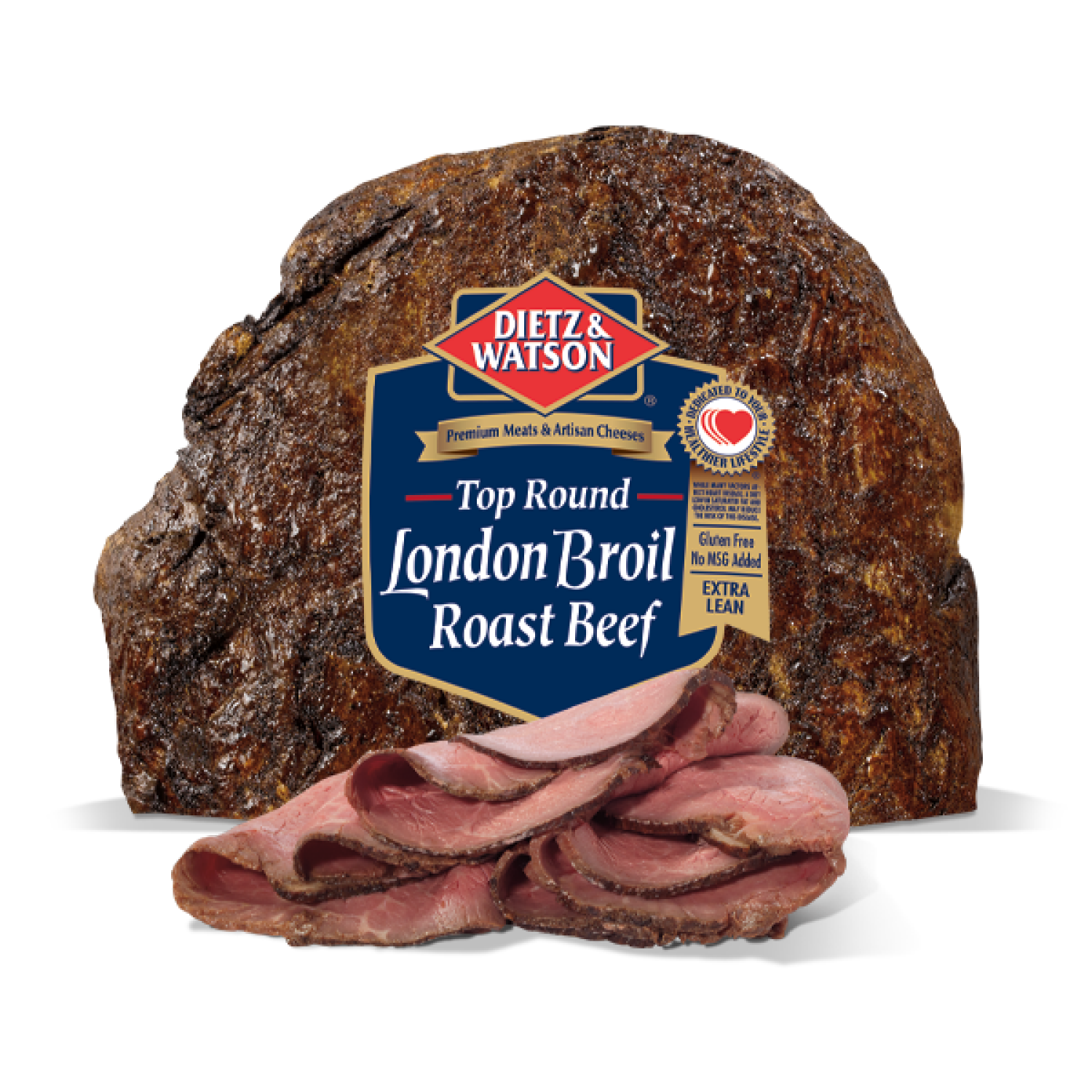slide 1 of 5, Dietz & Watson Top Round London Broil Roast Beef, per lb