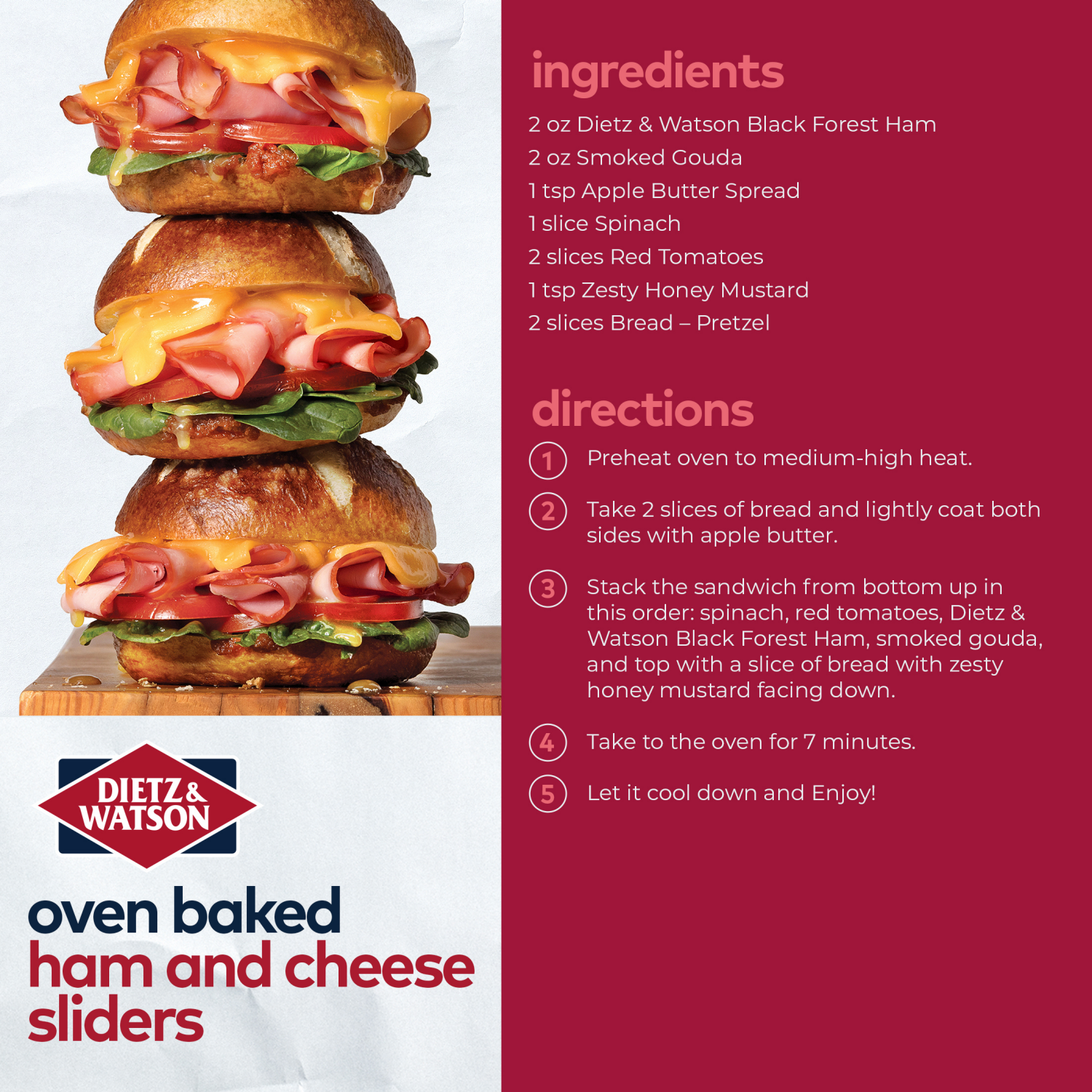 slide 3 of 5, Dietz & Watson Black Forest Smoked Ham, per lb