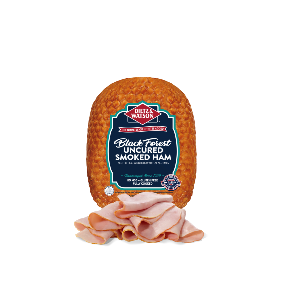 slide 1 of 1, Dietz & Watson Black Forest Smoked Ham, per lb