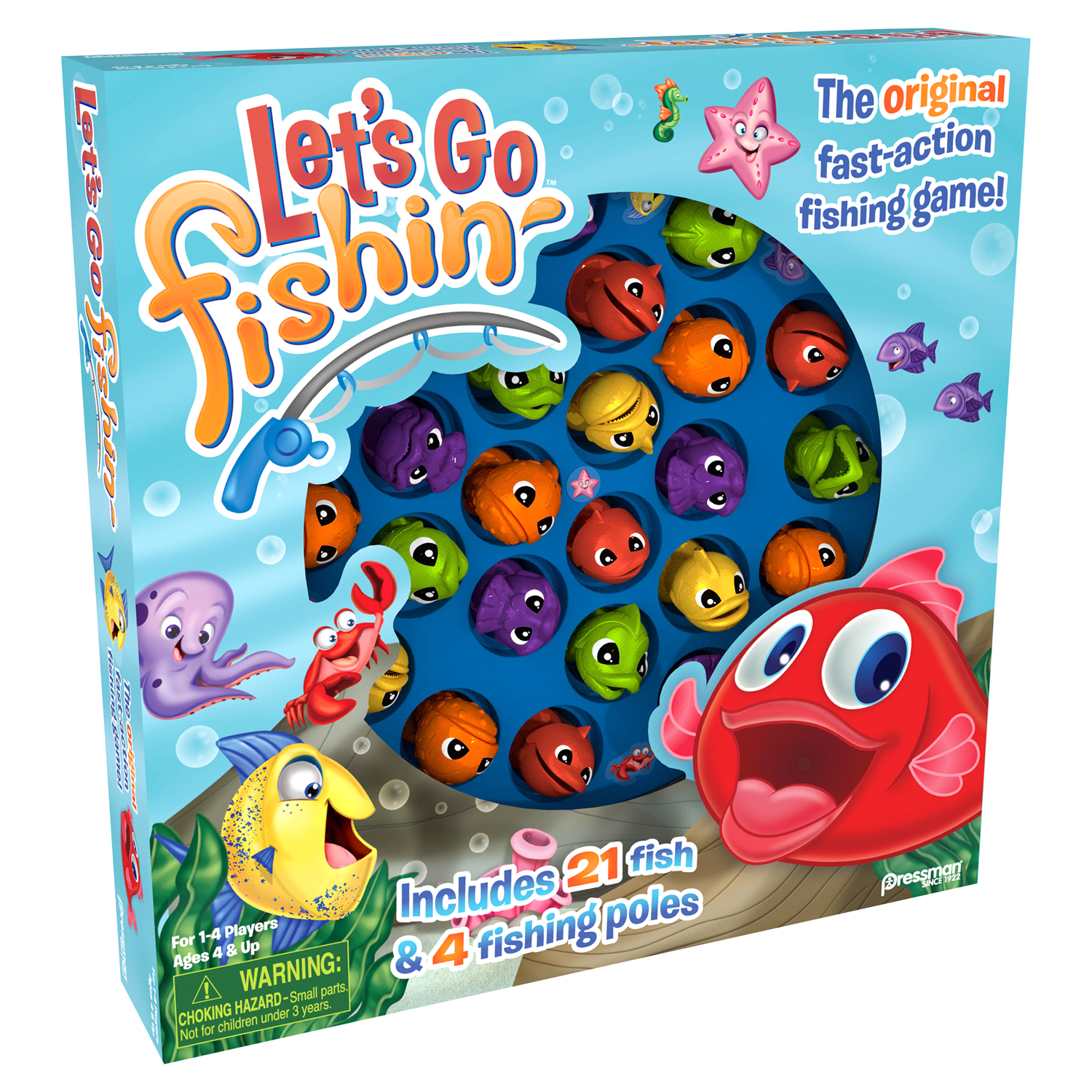 slide 2 of 4, Pressman Let's Go Fishin', 1 ct