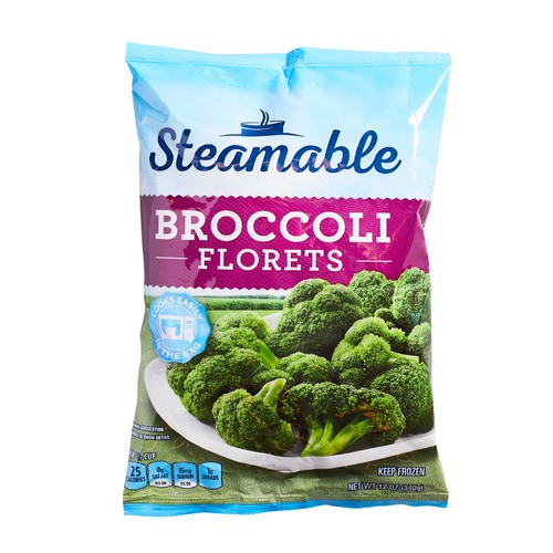 slide 1 of 1, frozen broccoli florets, 12 oz