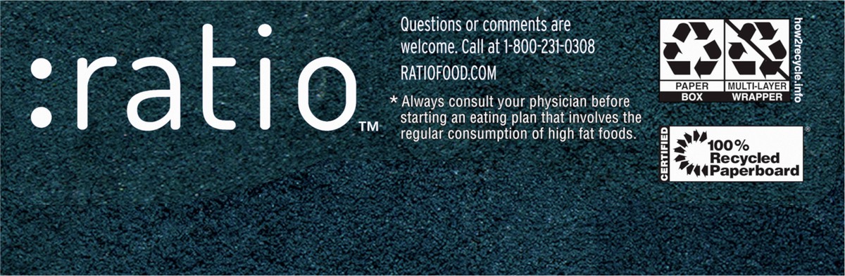 slide 4 of 9, :ratio Chewy Protein Bar, Chocolate Nut, 11g Protein, Keto Friendly, 5.6 OZ (4 Bars), 4 ct