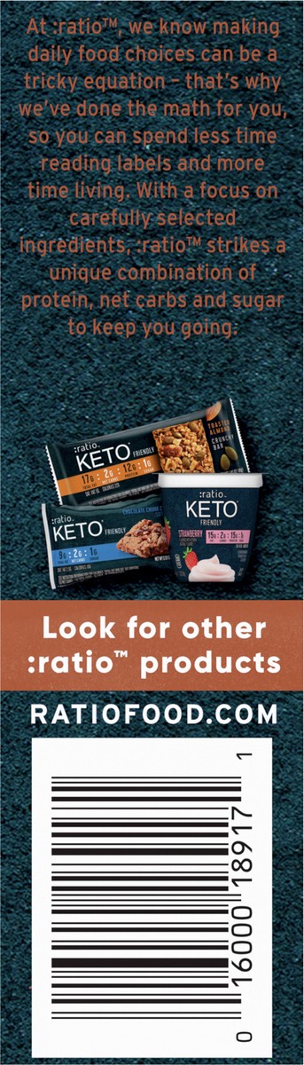slide 2 of 9, :ratio Chewy Protein Bar, Chocolate Nut, 11g Protein, Keto Friendly, 5.6 OZ (4 Bars), 4 ct