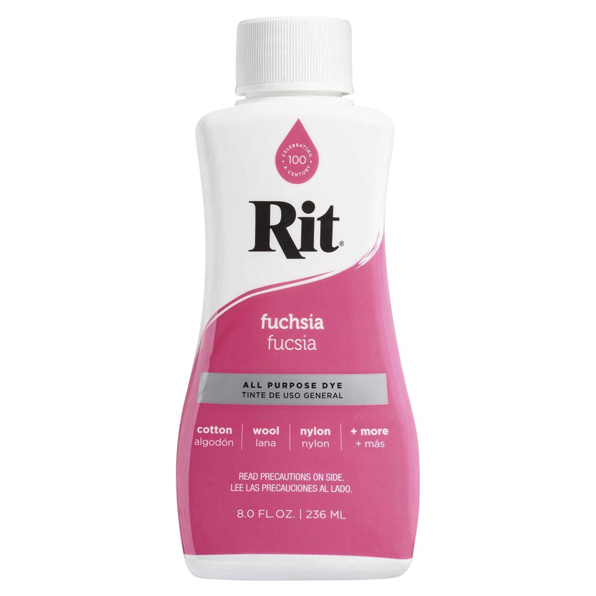 slide 1 of 8, Rit Dye Liquid Fuschia, 8 fl oz