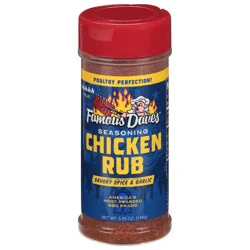 Famous Dave's Mild Chicken Rub Savory Spice & Garlic Seasoning - 5.25 oz