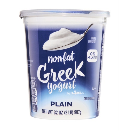 Lidl plain Greek yogurt, nonfat 32 oz Shipt