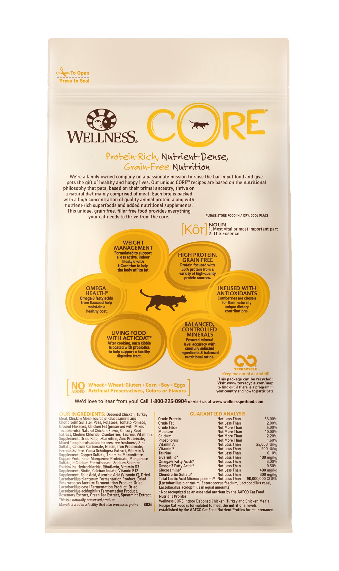 slide 5 of 5, Wellness Wellnss Dry Indoor Core, 32 oz