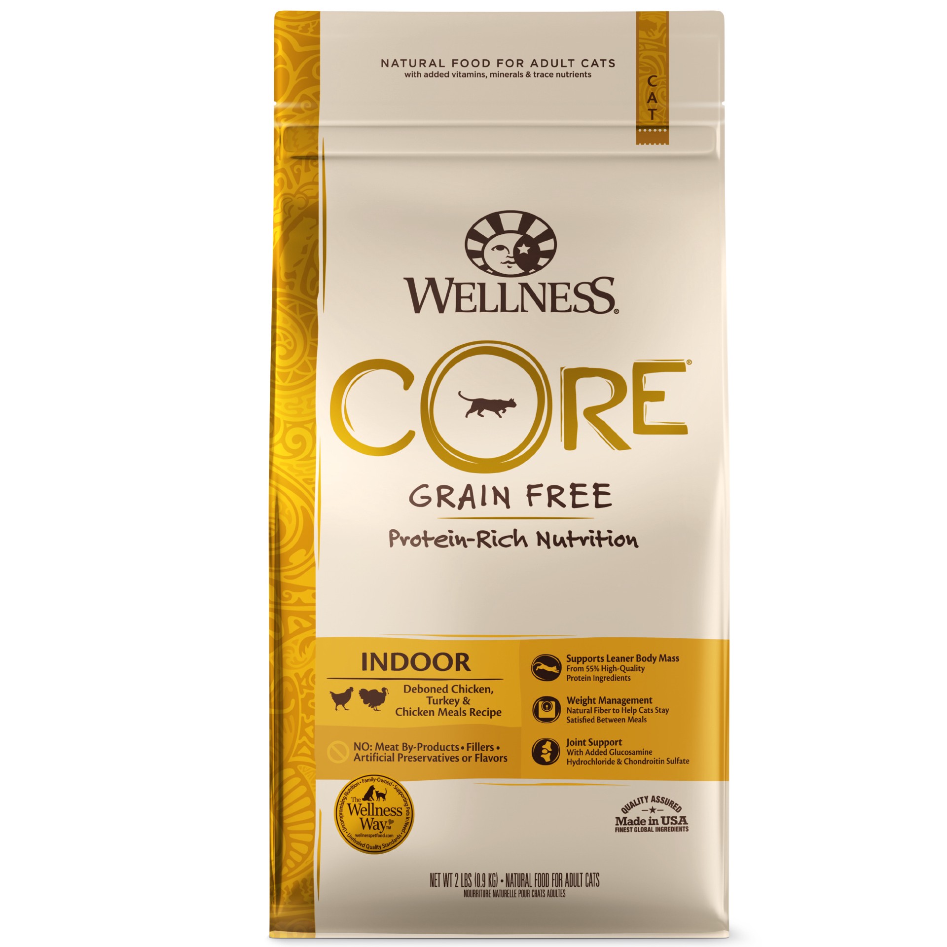 slide 1 of 5, Wellness Wellnss Dry Indoor Core, 32 oz