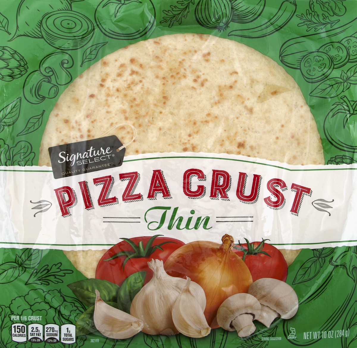 slide 4 of 4, Signature Select Thin Pizza Crust 10 oz, 10 oz