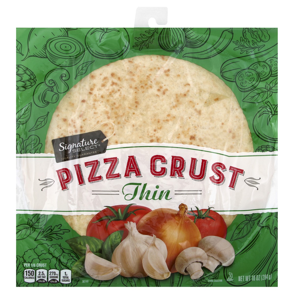 slide 2 of 4, Signature Select Thin Pizza Crust 10 oz, 10 oz