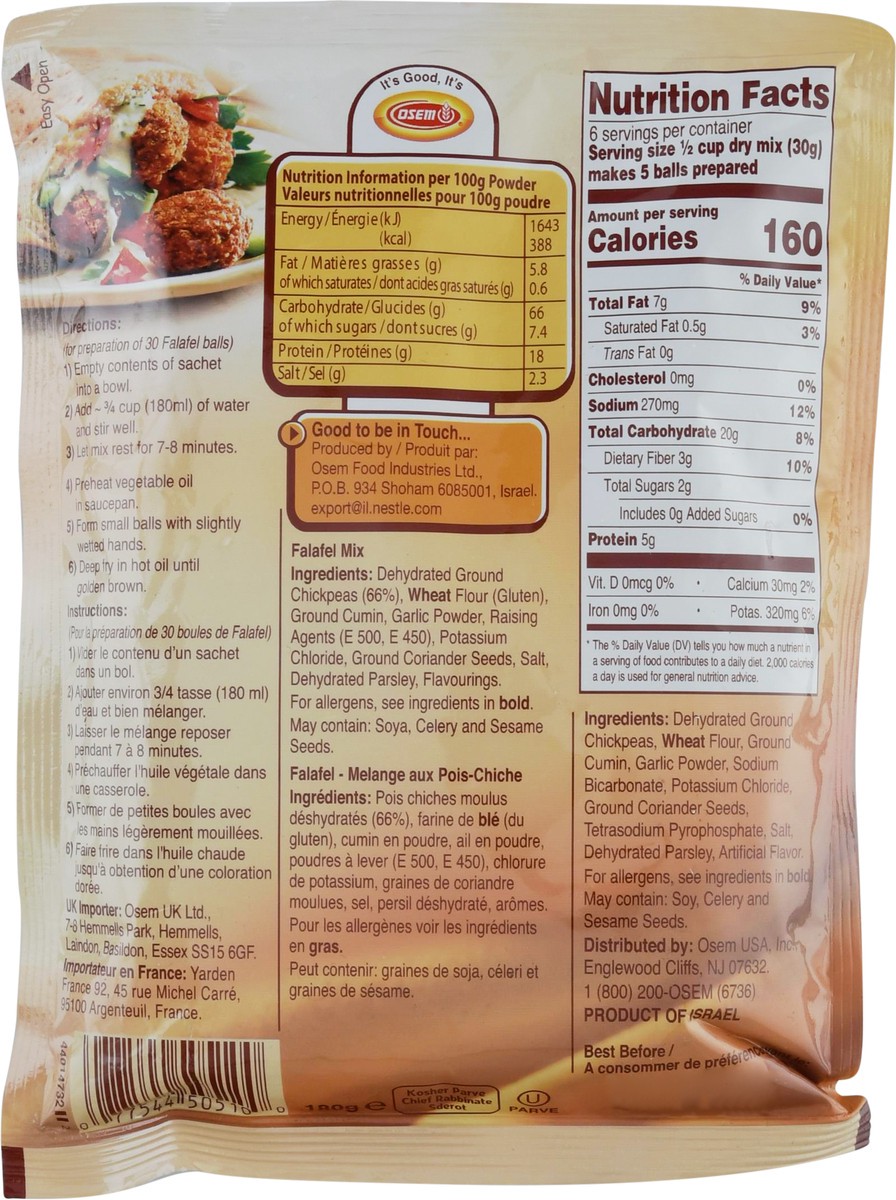 slide 7 of 13, Osem Falafel Mix 6.3 oz, 6.3 oz