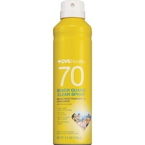 slide 1 of 1, CVS Health Beach Guard Clear Sunscreen Spray Spf 70, 6.5 oz
