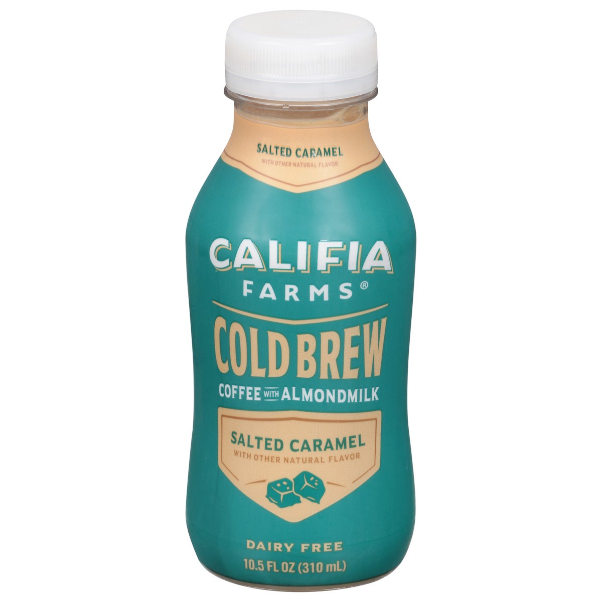 slide 1 of 1, Califia Farms Salted Caramel Cold Brew Coffee with Almond Milk, 10.5 fl oz