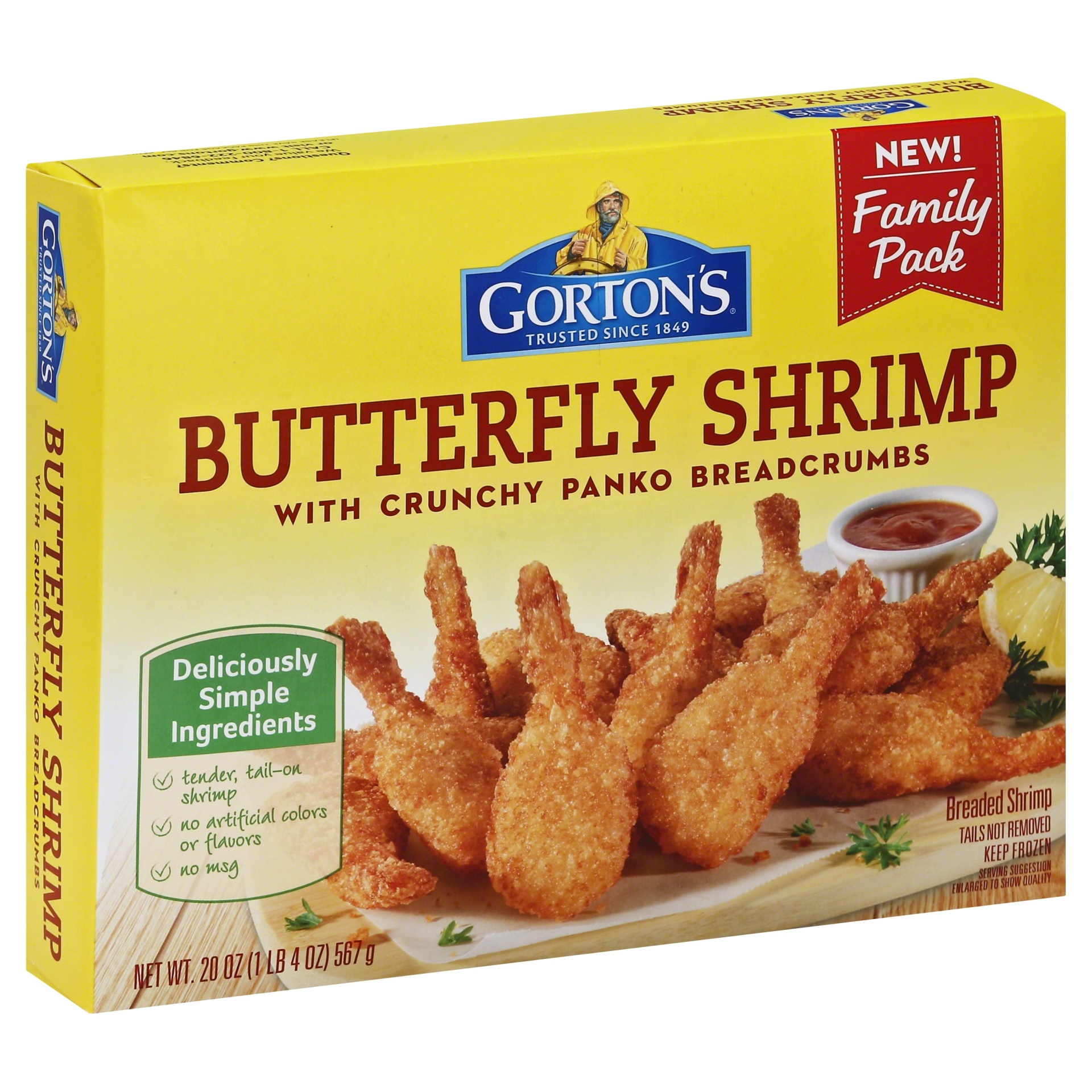 slide 1 of 4, Gorton's Butterfly Shrimp, 20 oz