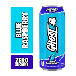 Ghost Energy Drink Zero Sugar Blue Raspberry 16 fl oz Can