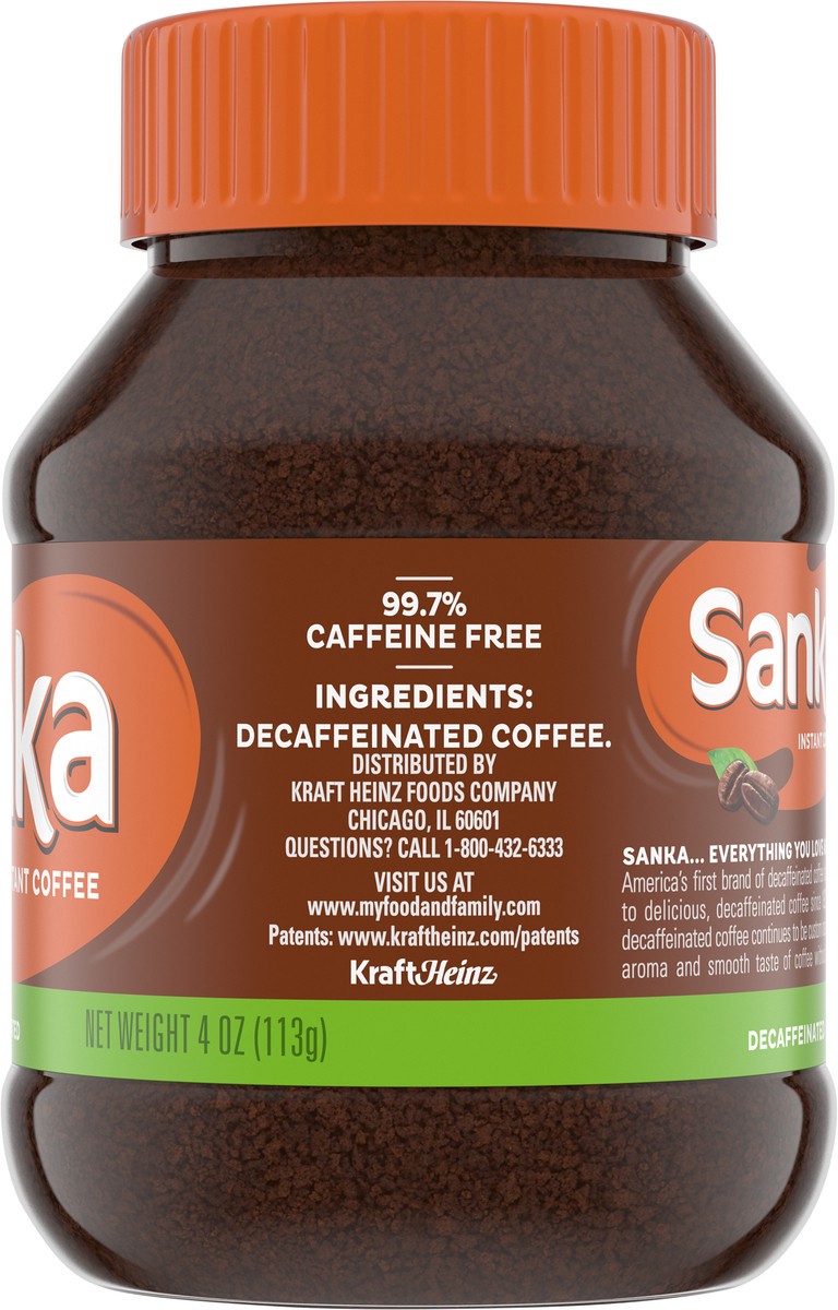 slide 8 of 9, Sanka Decaf Instant Coffee, 4 oz Jar, 4 oz